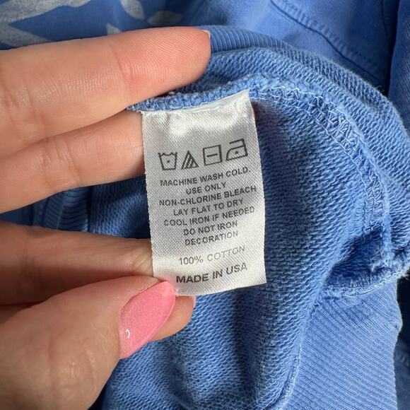 Soul by Soul Cycle Women’s Crest Blue Split Seam‎ Derek Sweatshirt Size L - Picture 6 of 9